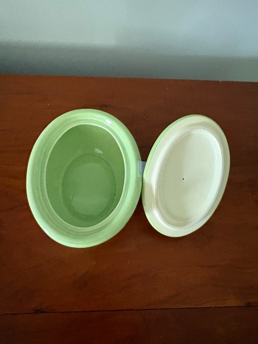 Hallmark Bunny Trinket Dish Green Easter Candy Bowl Cottagecore Decor - Picture 5 of 5